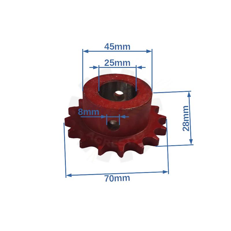 Roata lant SIP Z16 o70x28 KK30-09/20 72-0128