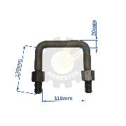 Brida M20 GD 3,4 filet pas fin cu piulita