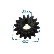 Pinion conic Z16