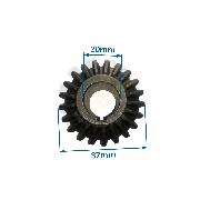 Pinion conic Z21 o30 tip B