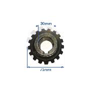 Pinion conic Z17 tip B