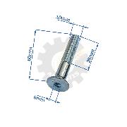 Surub M10x60 locas hexagonal 6