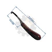 Cutit copite Color-Pro lama ingusta dubla 8cm
