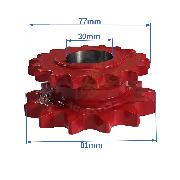 Roata lant dubla SIP o86.5/35x30 T40-D/25 72-0263