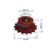 Roata lant SIP Z16 o70x28 KK30-09/20 72-0128