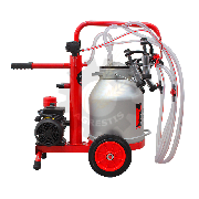 Aparat de muls capre compact cu 2 posturi (aluminiu, cauciuc)