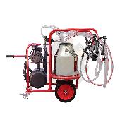 Aparat de muls capre cu 4 posturi 2 bidoane (inox, cauciuc)