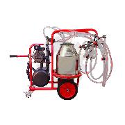 Aparat de muls capre cu 4 posturi 2 bidoane (inox, silicon)